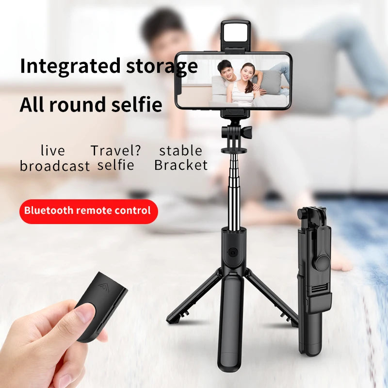 FGCLSY New Tripod for Smartphone Camera,Stand with Bluetooth shutter and light,Wireless Selfie Stick brackets with Phone Holder
