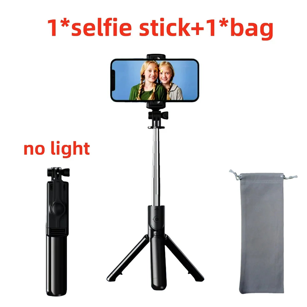 FGCLSY New Tripod for Smartphone Camera,Stand with Bluetooth shutter and light,Wireless Selfie Stick brackets with Phone Holder
